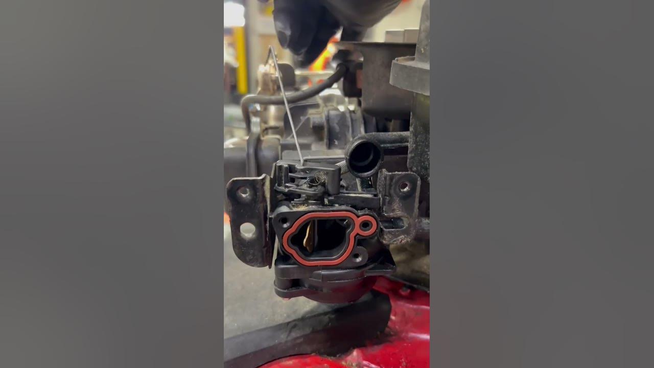 Choke not closing on mower. Adjust the thermostat link. YouTube