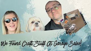 Garage Sale Craft Supply Haul! 
