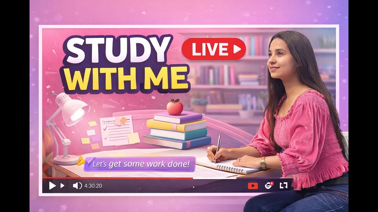 2 HOURS LIVE ⌛| STUDY WITH ME 📚| SESSION 13 📖✒️