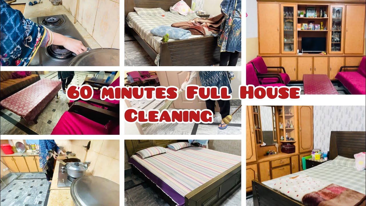 60 Minutes Superfast Morning House Cleaning Task !! How to keep Kitchen and house clean tips