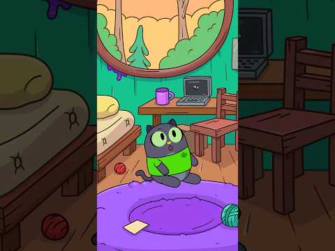 Получается, кот-дрессировщик #animation #котики #юмор #дрессировка #тапочки