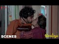 The kiss  darlings  movie scene  shefali shah roshan mathew alia bhatt