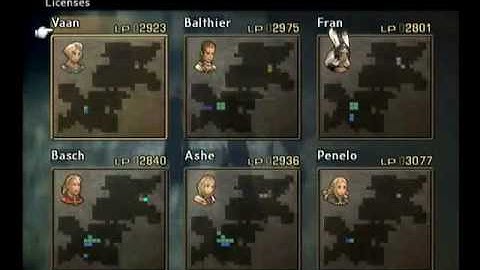 FFXII NLBLLG Cid 2nd and Famfrit (no DM, 76 PDs left)