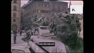 Florence 1960s Back Streets Landmarks Statues 35mm