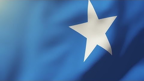4K Somalia flag waving in the wind. Looping sun rises style. Animation loop Stock video