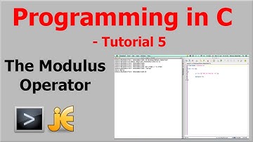 Programming In C || Tutorial 5 -  The Modulus Operator
