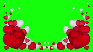 Green Screen Wedding Love Effects Animation Background | No Copyright | Heart 3D Effects Full HD screenshot 2