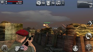 Frontline Commando: D-Day Gameplay | Map : - Juno | Mission : - 14 ( Juno : Day-2 2125Z )