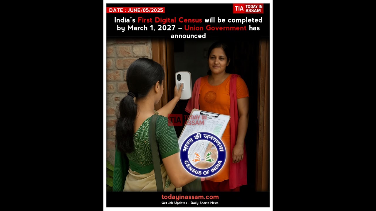 India’s First Digital Census will be completed by March 1, 2027 – Union Government has announced