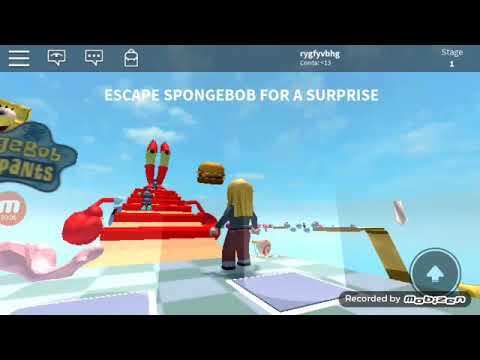 Escape Do Bob Esponja Youtube - fuja do bob esponja mega perigoso no roblox escape spongebob