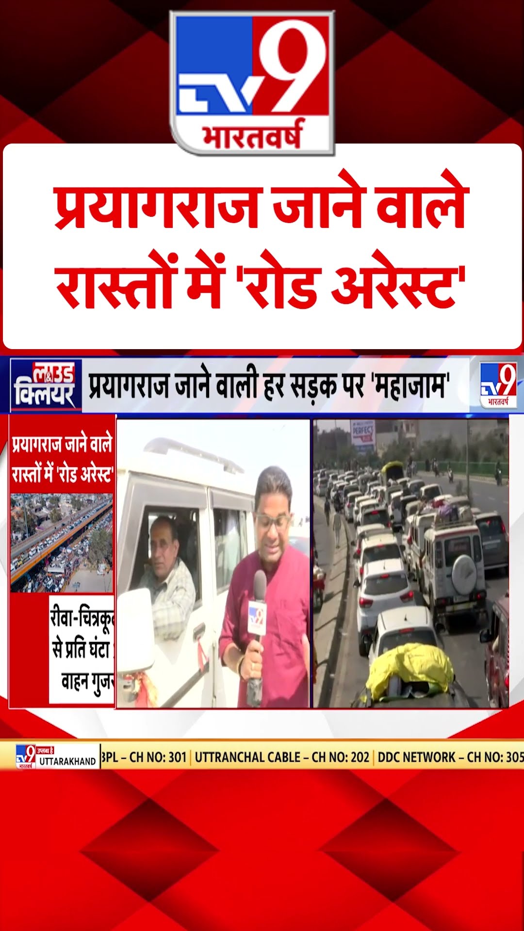 Mahakumbh 2025 : प्रयागराज जाने वाले रास्तों में 'रोड अरेस्ट' | Prayagraj | Traffic Jam | #shorts