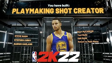 PLAYMAKING SHOT CREATOR *STEPH CURRY* BUILD ON NBA 2K22 CURRENT GEN