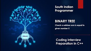 Coding Interview Preparation : BinaryTrees -  Subtree Sum Exist for given X