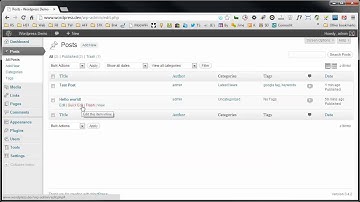 Wordpress Video Manual For Beginners