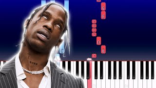 Travis Scott - TELEKINESIS (Piano Tutorial)