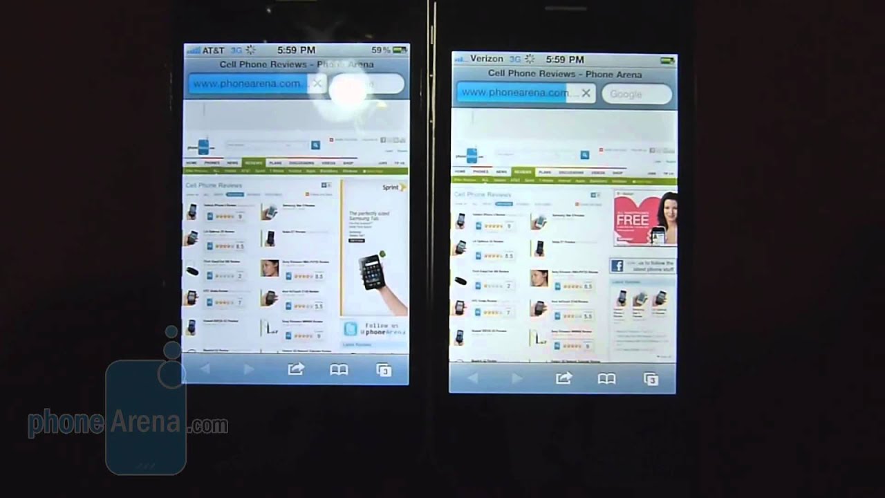 Verizon iPhone 4 vs AT&T iPhone 4: Data speeds Part 4