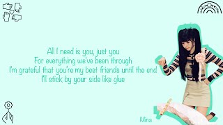 Twice (트와이스)-ME + YOU Color Coded Lyrics