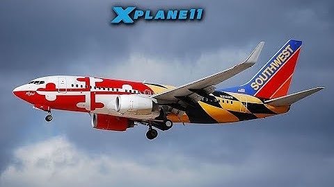 X-Plane  11.50 B737-700U Expressway Visual Approach Live