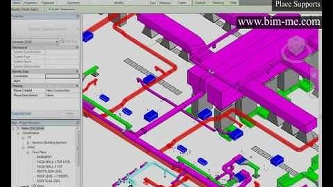 Revit  PLACE SUPPORTS From BIM-ME