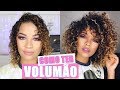 Como dar volume no cabelo cacheado - Carol Mamprin