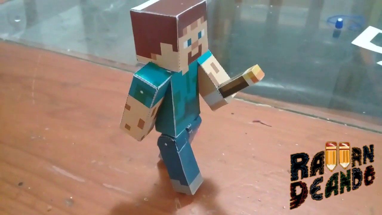 Papercraft Steve Minecraft - Papelbox