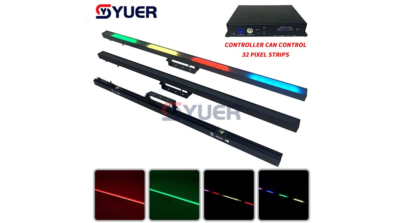 YUER™️ New Frosted Lens 40x0.5LED Pixel Bar Strip Light Pixel Controller