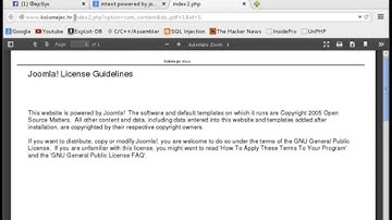{Kali Linux} ~ How to use Joomscan