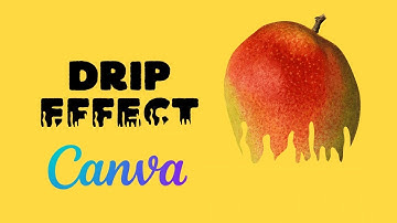 How to Create Drip Text Effect in Canva | Canva with me