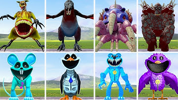 ALL SMILING CRITTERS FAMILY POPPY PLAYTIME CHAPTER 3 VS ZOOCHOSIS MONSTERS In Garry