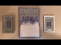 DIY Glitter and Paint Wall Art / Dollar Tree Items