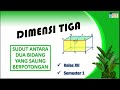 DIMENSI TIGA-SUDUT ANTARA 2 BIDANG YANG SALING BERPOTONGAN #matematikakelas12