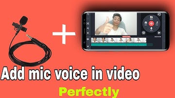 How to add mic voice in video/ kinemaster / #techayush