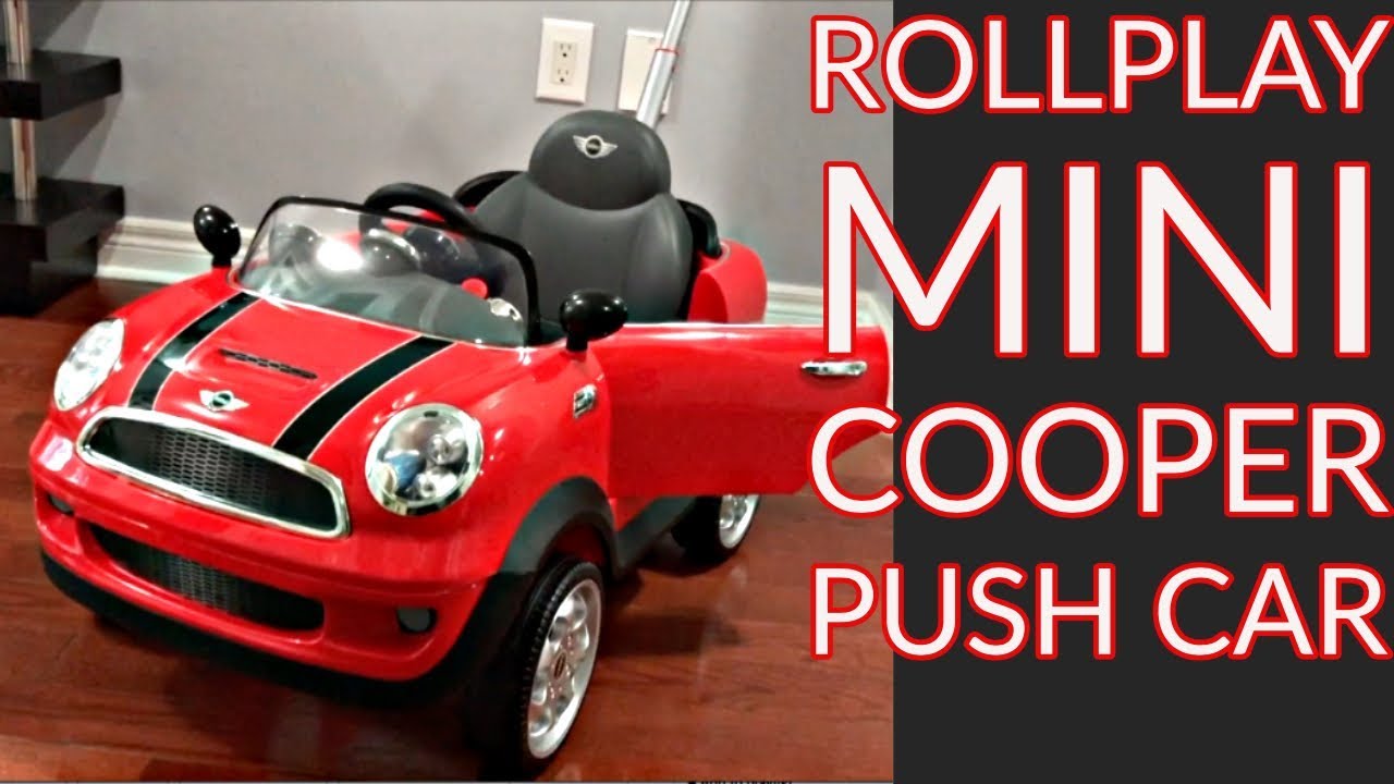 mini cooper push buggy red