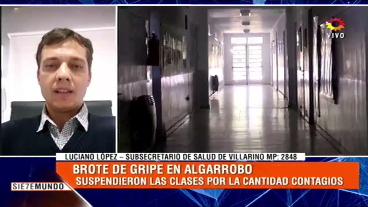Brote de gripe en Algarrobo suspendieron las clases hasta el viernes