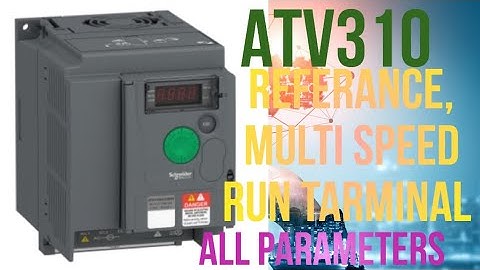 Atv310 Program | Atv310 multispeed Parameter | Schneider AC drive atv310