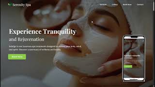 Week 10 of 20 Websites Challenge | Spa Website #20W20WCH