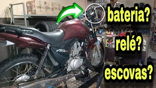 Moto com estralo na partida *MOTO NÃO PEGA*