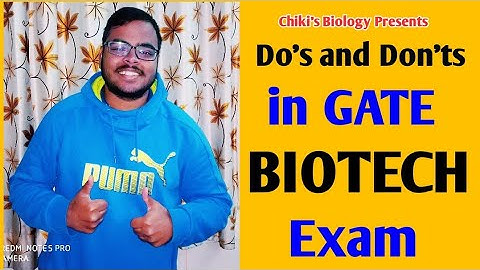 GATE BIOTECH 2025-26| Do