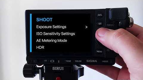Redesigned Menu on SIGMA fp
