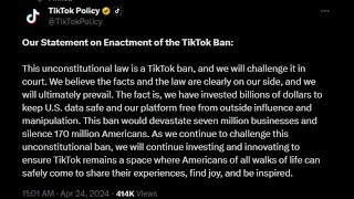 Tik Tok Ban Has Been Signed by penguinz0 1,410,968 views 1 day ago 9 minutes, 12 seconds