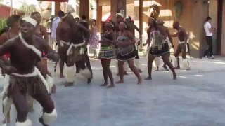 Zulu Dancers singing a gospel song; &quot;Oh Msindisi&quot;