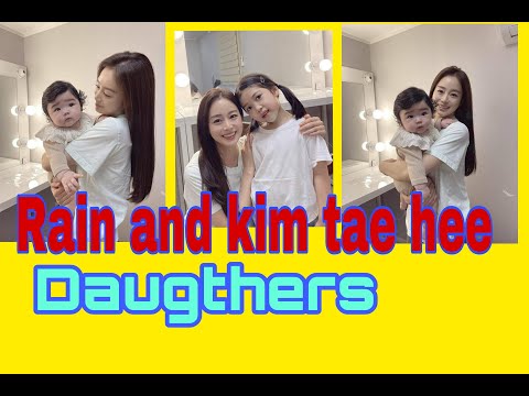 Daugther and Baby Kim tae hee at Rain Oppa cute and beautiful show in model