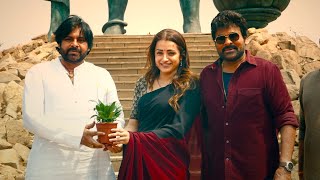 Pawan Kalyan Visits Chiranjeevi's Vishwambhara Movie Sets | Trisha || @Mythrimediatv