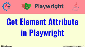 #23  Get Element Attribute in Playwright Java