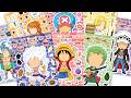 [🍒Paper DIY🍒] Monkey D. Luffy, Zoro, Nami, Sanji &amp; Chopper 🏴‍☠️ ONE PIECE Sticker Book | ASMR