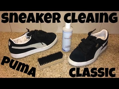 cleaning suede pumas