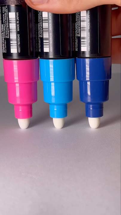 Activating Paint Markers! 🎨✨😌 Night Colors! 🌌 #artsupplies #asmr #satisfying
