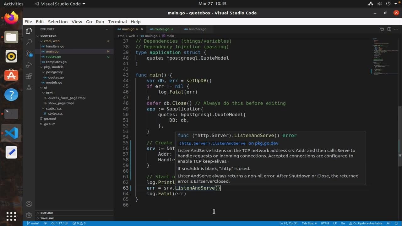 Refactoring Go code I - YouTube