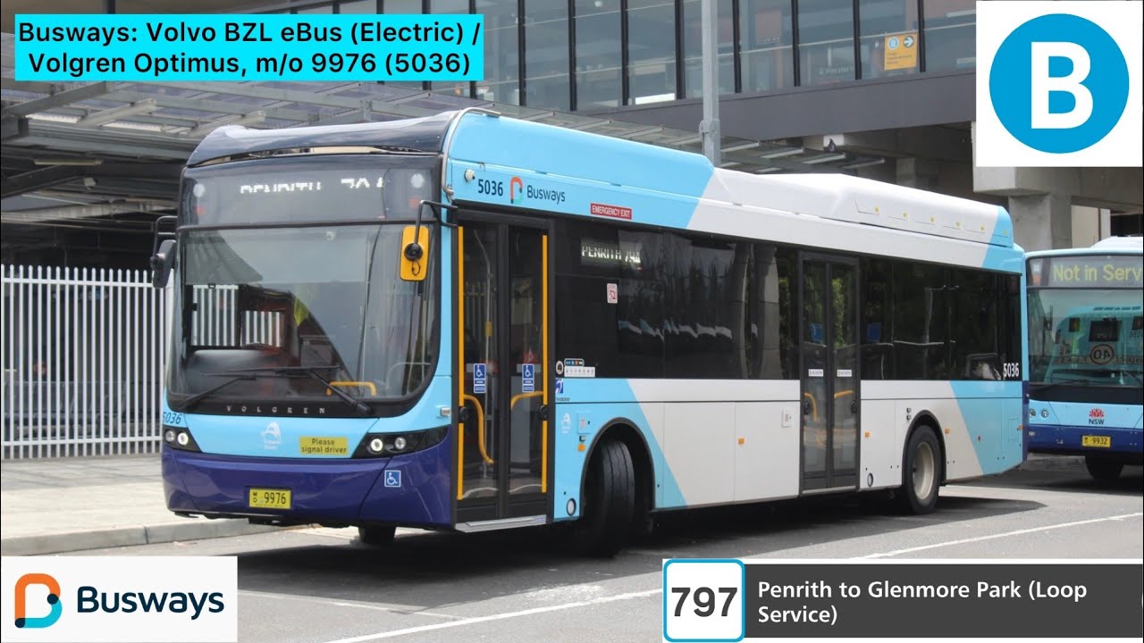 Busways: Volvo BZL eBus (Electric) / Volgren Optimus, m/o 9976 (5036)