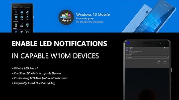 How to Enable LED Notification Alerts in capable devices